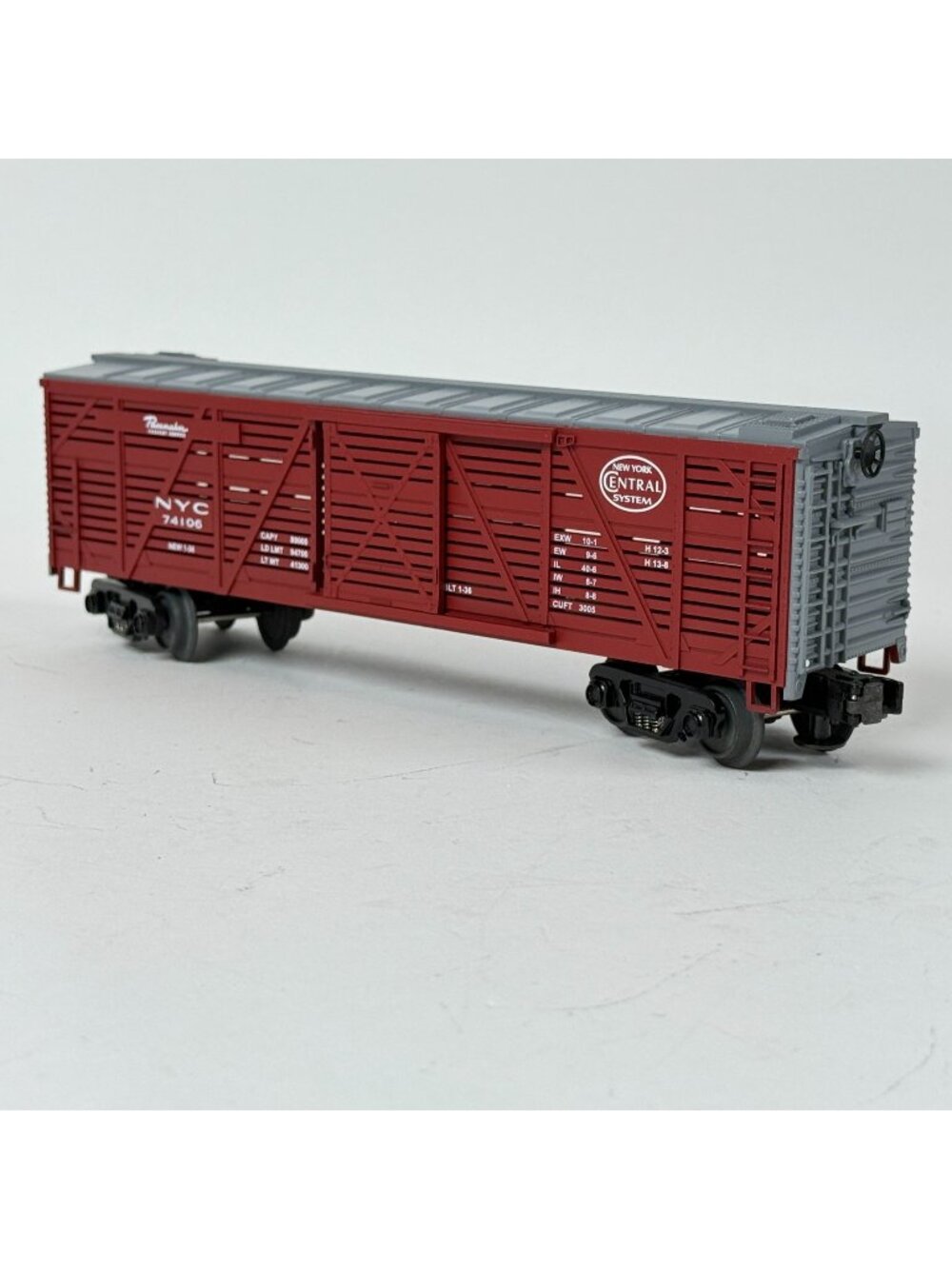 MTH RailKing Rugged Rails 33-7701 New York Central Stock Car O-27 Gauge Train